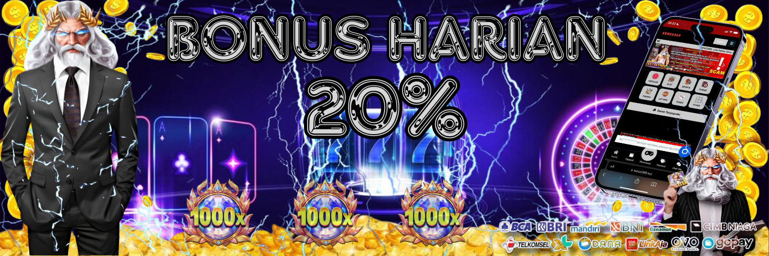 BONUS HARIAN 20%